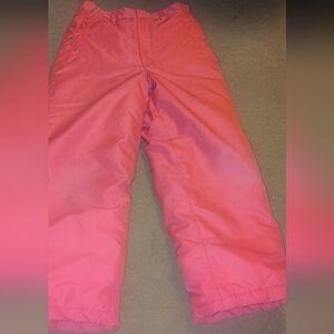 London Fog Vibrant Pink Kids GIRLS 10 12 SKI PANTS SNOW WINTER